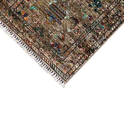 Afghan Khorjin Läufer Teppich – Braun, 295x85 cm - German Carpet Shop