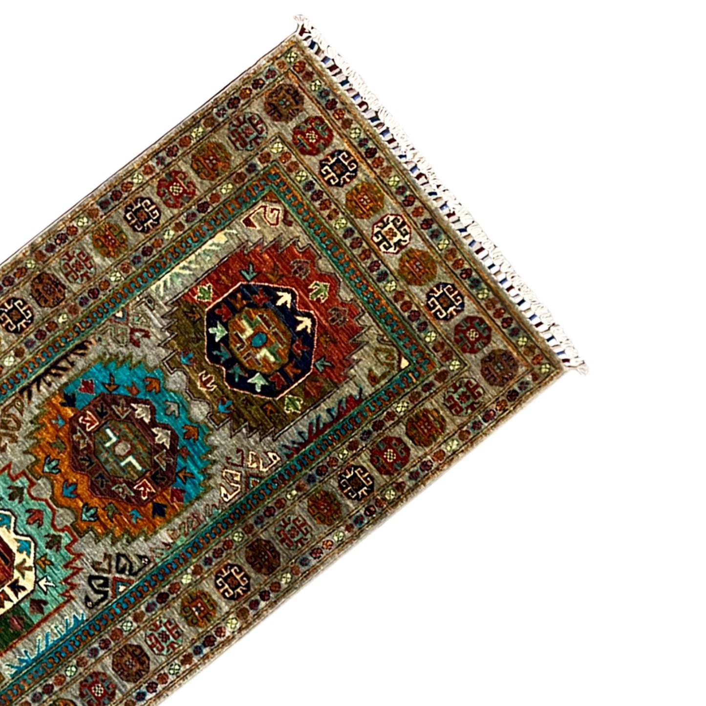Handgeknüpfter Khorjin Läufer 298x82 cm - German Carpet Shop
