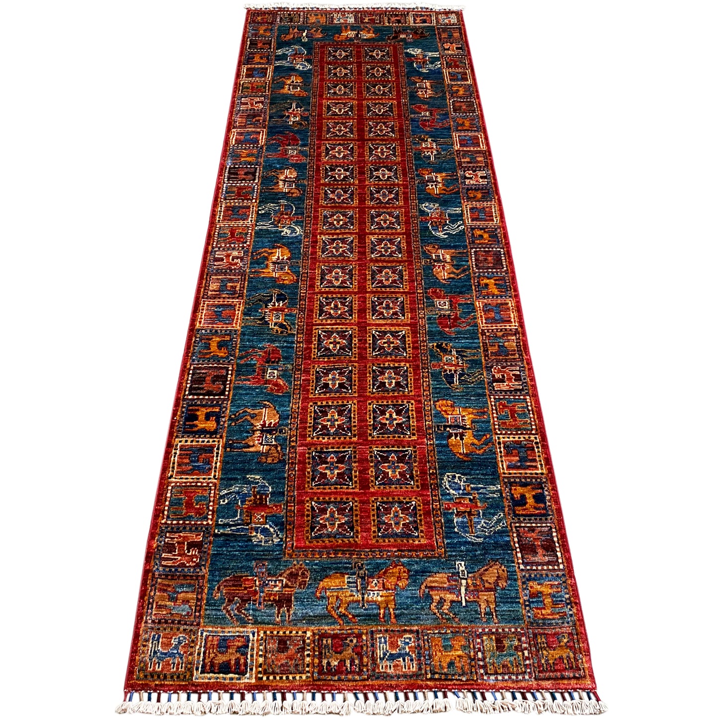 Handgeknüpfter Khorjin Läufer 257x84 cm - German Carpet Shop