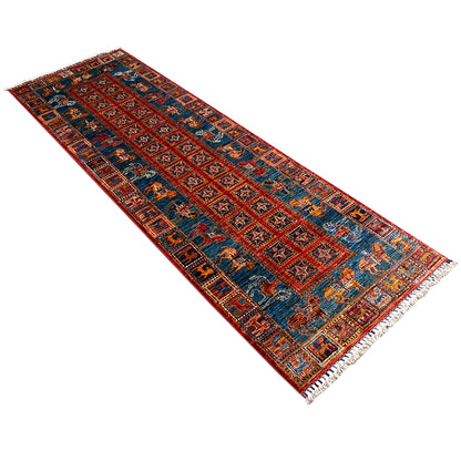 Handgeknüpfter Khorjin Läufer 257x84 cm - German Carpet Shop