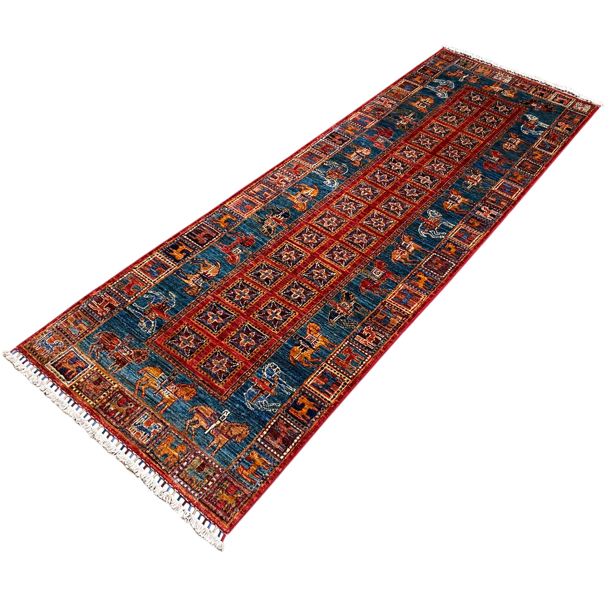 Handgeknüpfter Khorjin Läufer 257x84 cm - German Carpet Shop