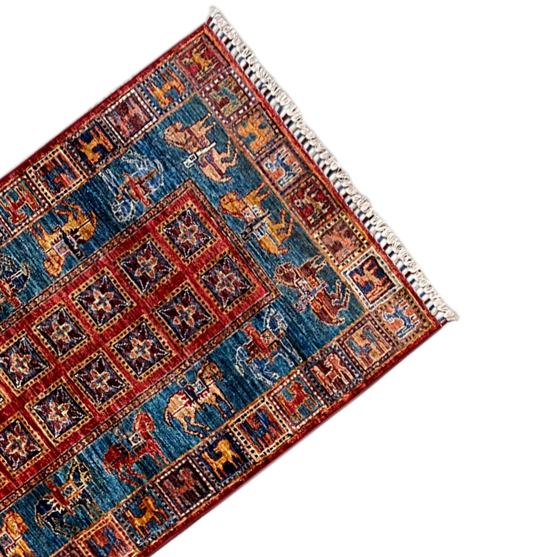 Handgeknüpfter Khorjin Läufer 257x84 cm - German Carpet Shop