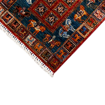 Handgeknüpfter Khorjin Läufer 257x84 cm - German Carpet Shop