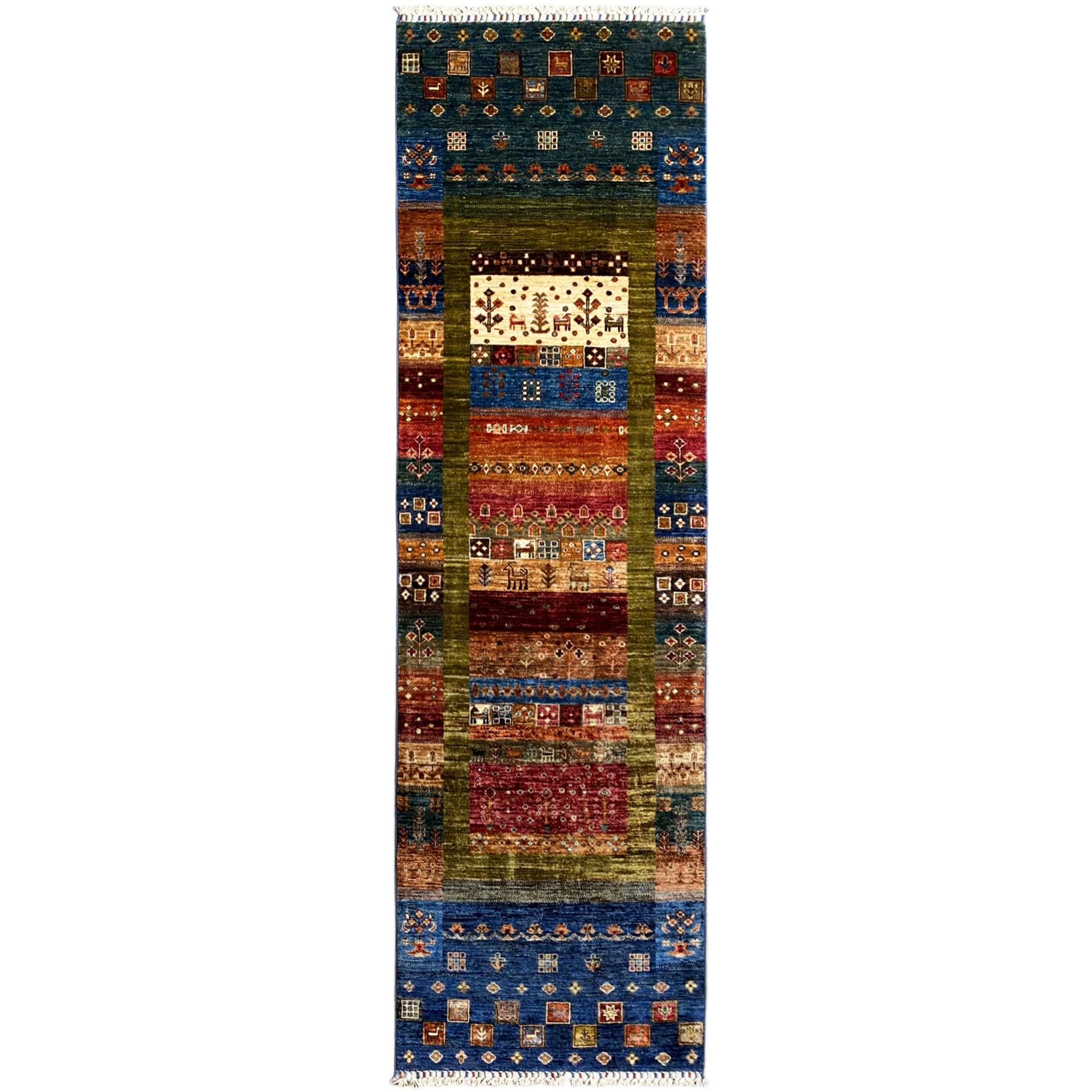 Handgeknüpfter Khorjin Teppich Läufer 295x83 cm - German Carpet Shop