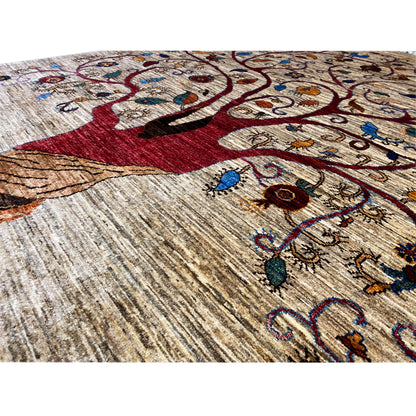 Handgeknüpfter Lebensbaum Teppich 250x177 cm - German Carpet Shop