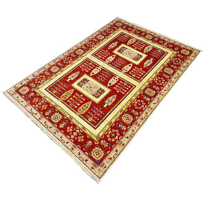 Khorjin-Teppich - Rustikaler Charme & Stammes-Eleganz, 182x119 cm - German Carpet Shop