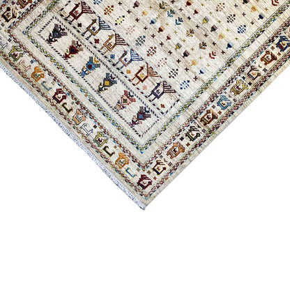 Khorjin Teppich - Helle Eleganz & Stammesmotive, 207x157 cm - German Carpet Shop