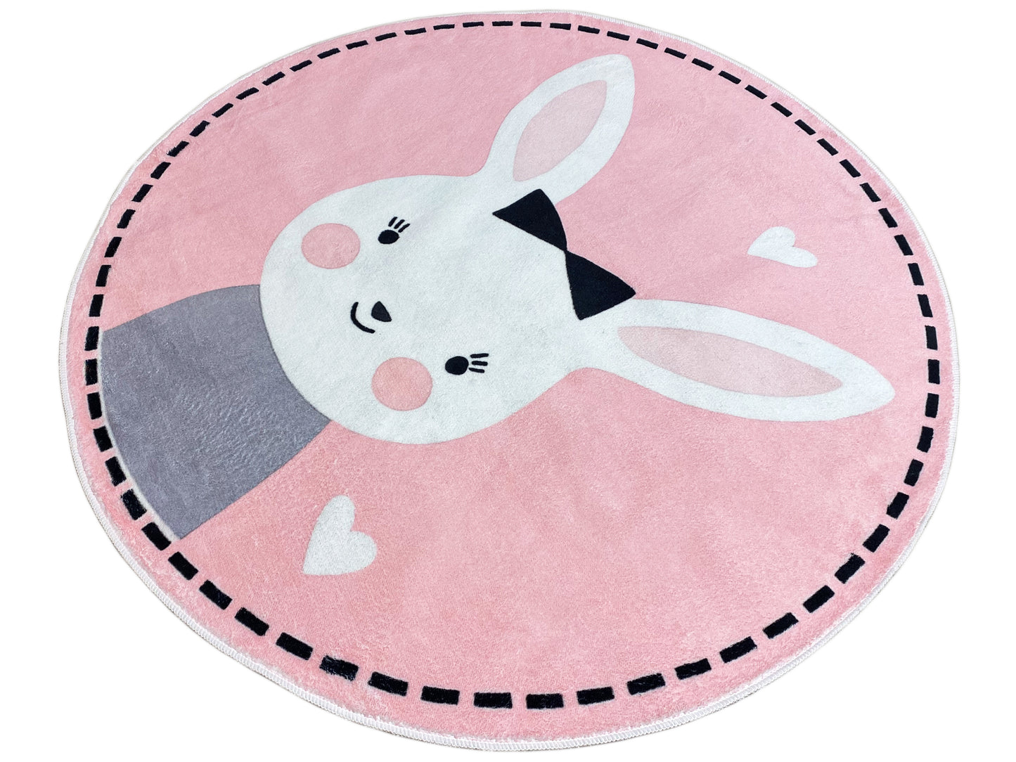 Tapis rond pour enfants Lapin, 120 cm