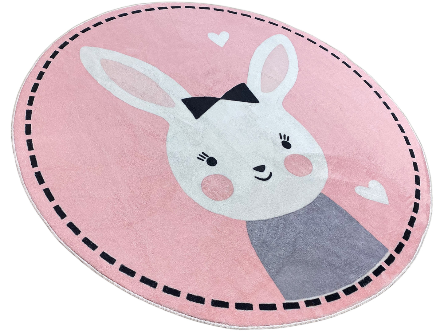 Tapis rond pour enfants Lapin, 160 cm