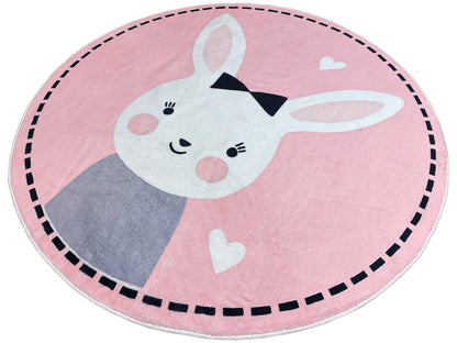 Tapis rond pour enfants Lapin, 160 cm