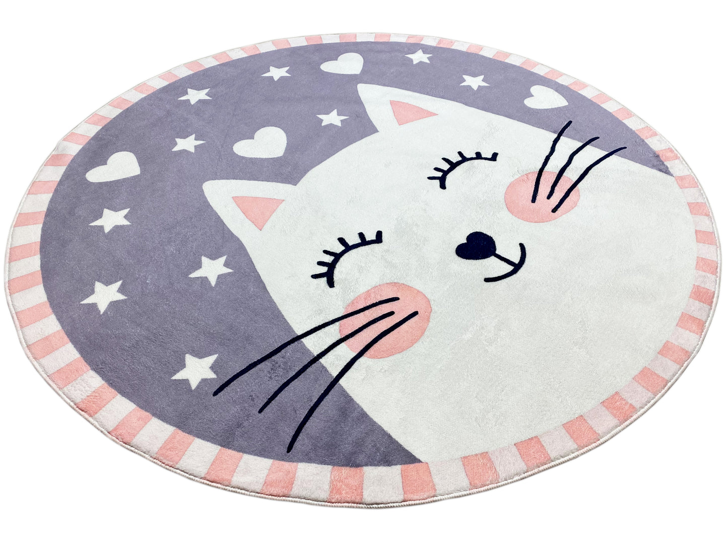 Tapis rond pour enfants Chat, 160 cm