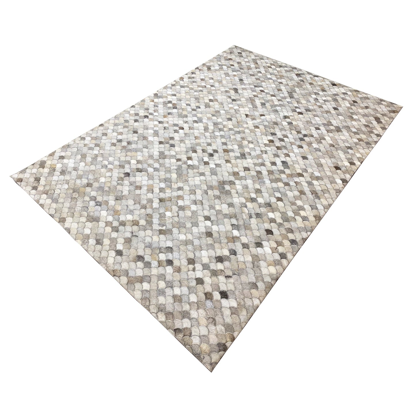 Muschel Kalbsleder Teppich 228x159 cm - German Carpet Shop