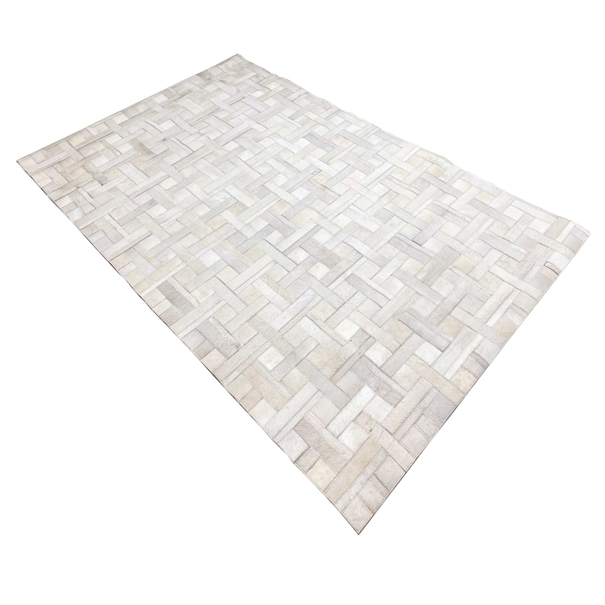 Eleganter gewebter Lederteppich – 250x155 cm - German Carpet Shop