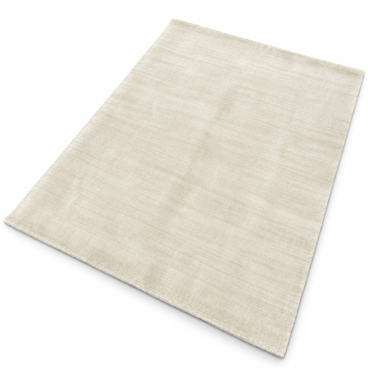 Loom Luri Teppich, cremefarbener Flachgewebe-Teppich mit dichter Oberflächenstruktur
