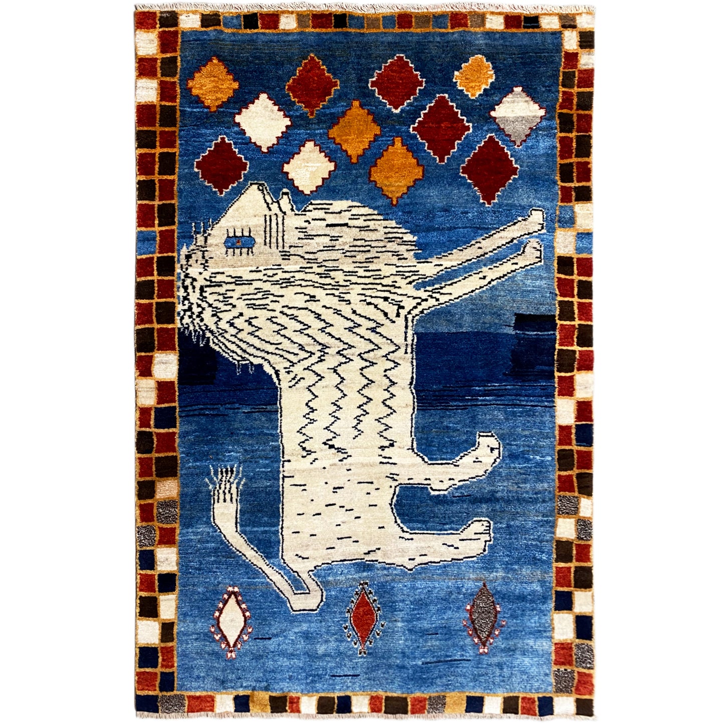 Löwen-Gabbeh 179x124cm