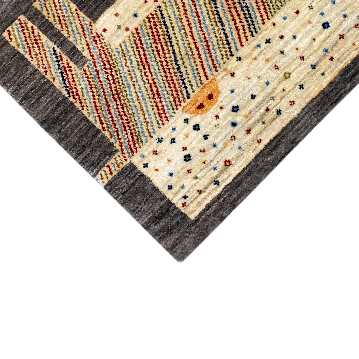 Löwen Gabbeh Teppich 100x65 cm - German Carpet Shop