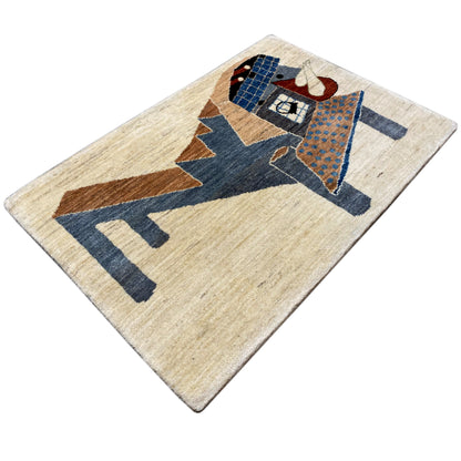 Gabbeh Teppich Abstrakt 117x80 cm - German Carpet Shop