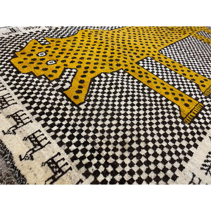 Gabbeh Teppich Leopard 182x108 cm - German Carpet Shop