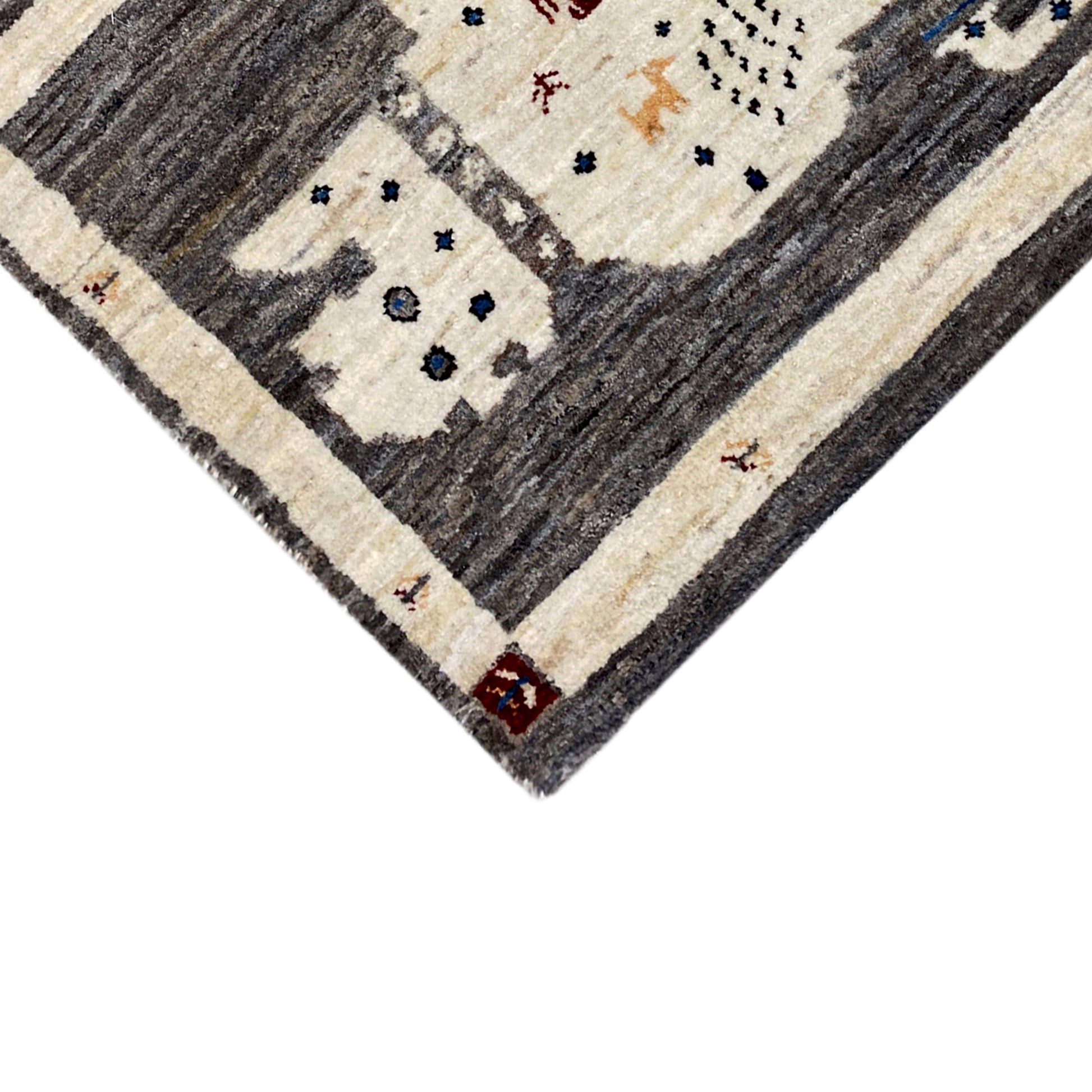 Gabbeh Teppich Löwe 89x60 cm - German Carpet Shop