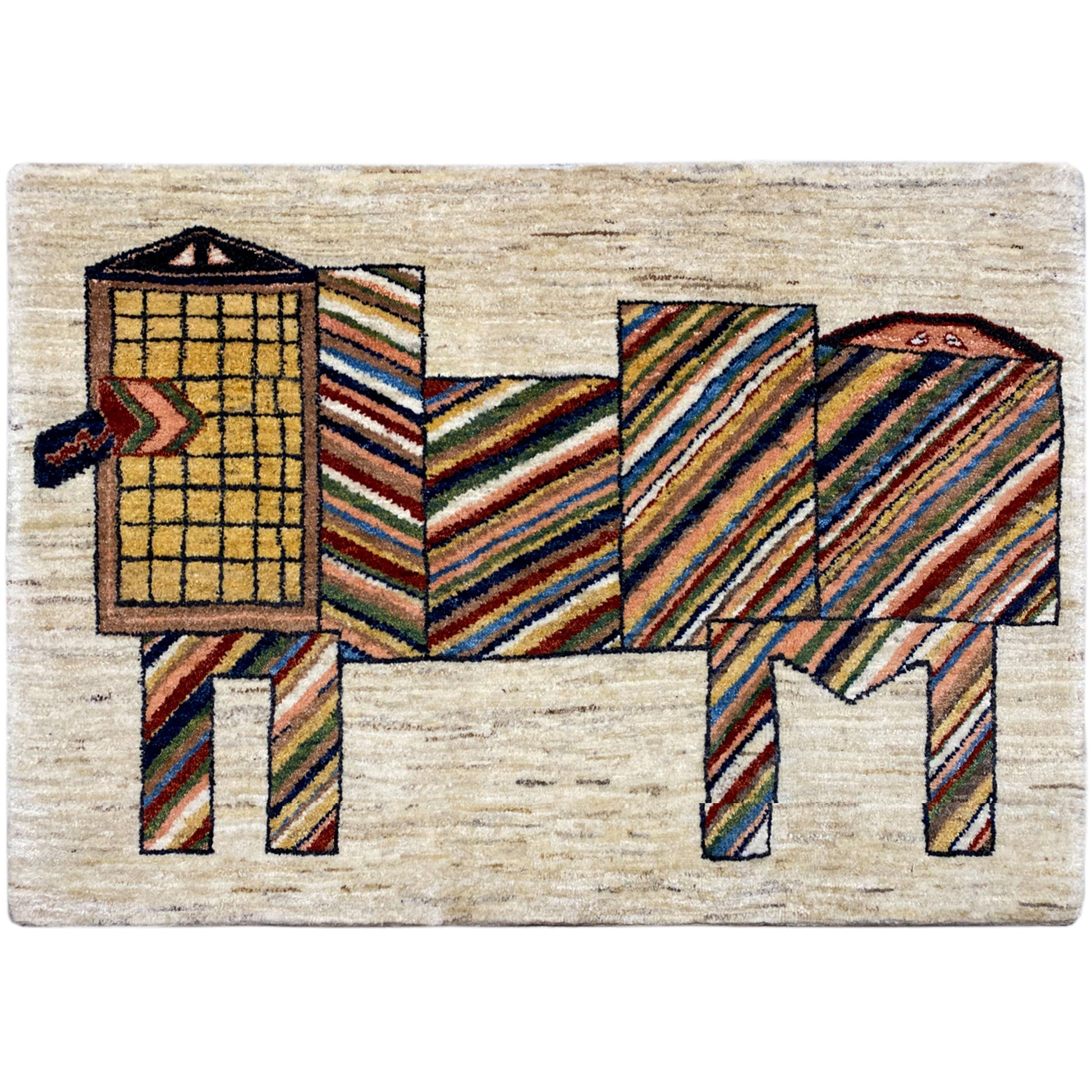 Beiger Teppich 117x79 cm - German Carpet Shop