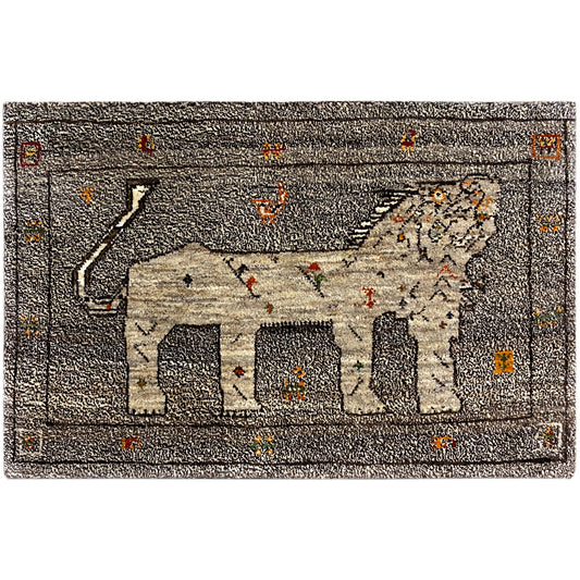 Löwen Gabbeh (96x65 cm) - German Carpet Shop