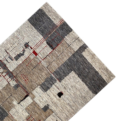 Grauer Luri Gabbeh Abstrakt 305x196 cm - German Carpet Shop