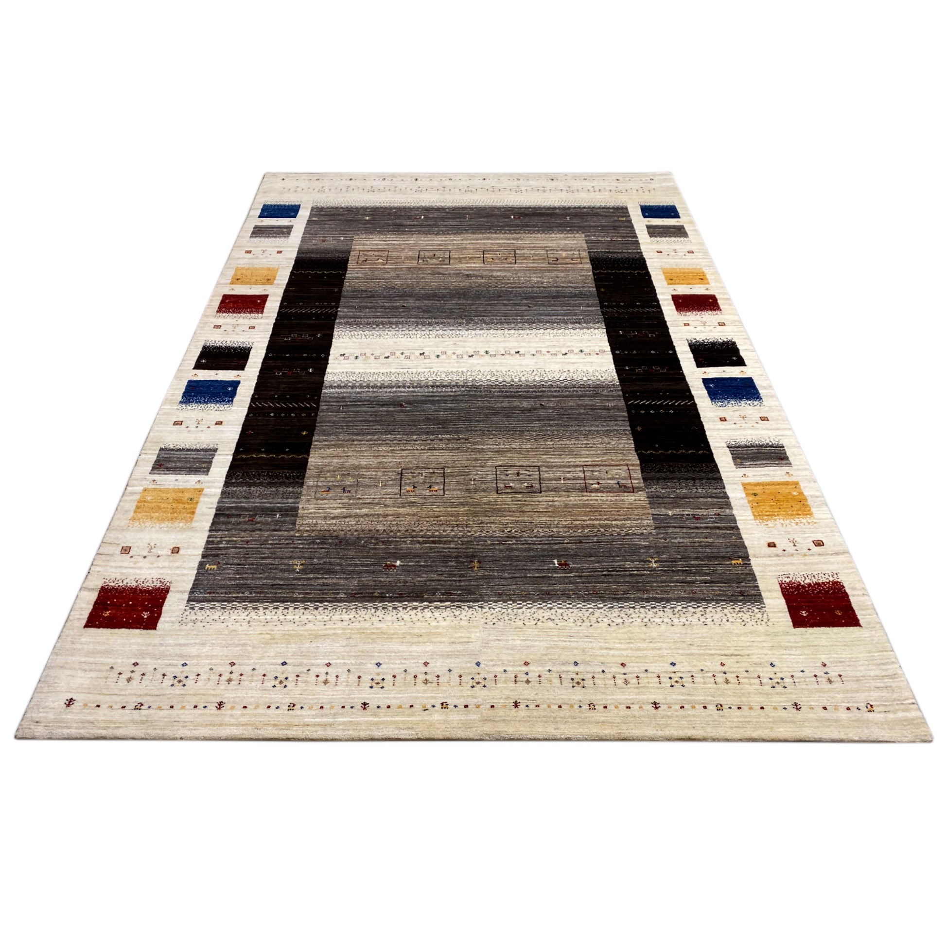 Gabbeh Luri Teppich Streifen 300x200 cm - German Carpet Shop