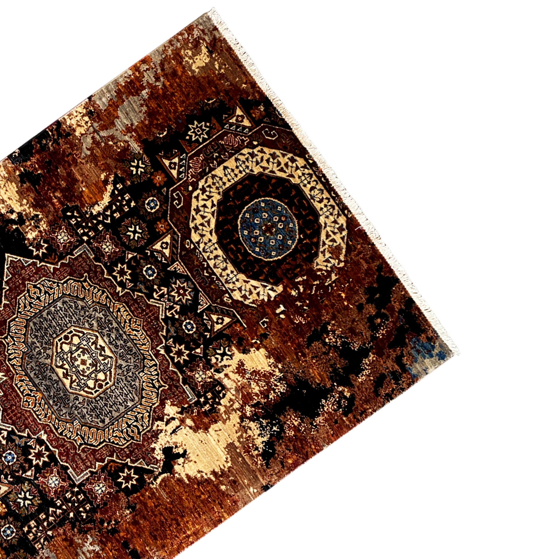 Mamluk Teppich, Erdtöne, 184x124 cm - German Carpet Shop