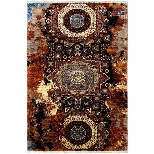 Handgeknüpfter Mamluk Teppich, 182x122 cm - German Carpet Shop