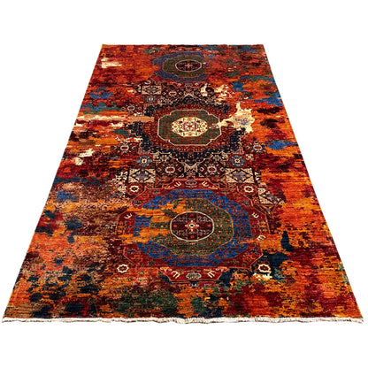 Handgeknüpfter Mamluk Teppich, Satte Farbtöne, 308x200 cm - German Carpet Shop