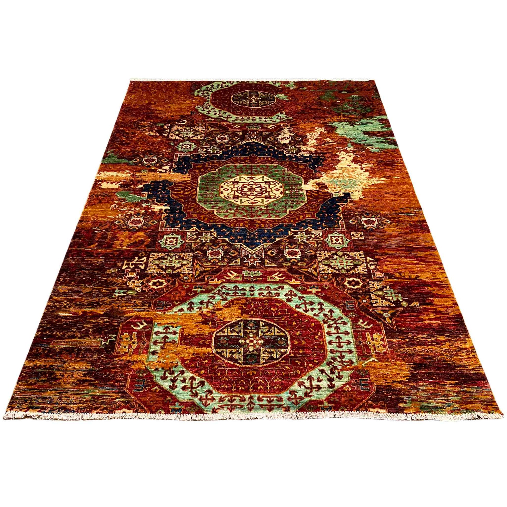 Mamluk Teppich, Rost/Mehrfarbig, 236x173 cm - German Carpet Shop