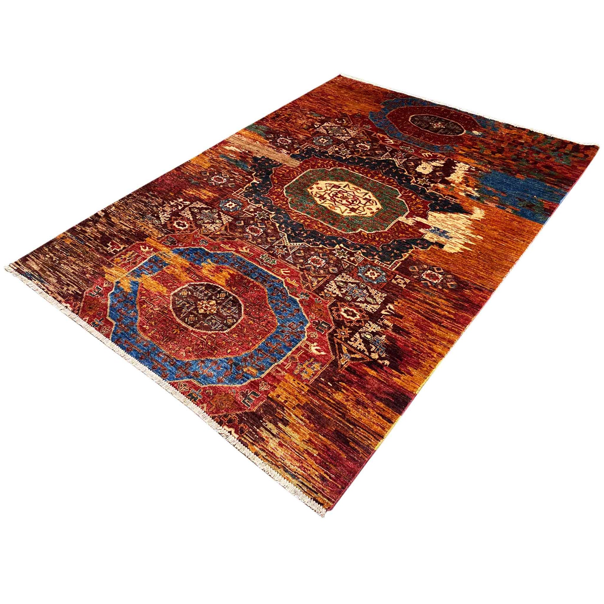 Mamluk Teppich, Rost/Mehrfarbig, 239x172 cm - German Carpet Shop