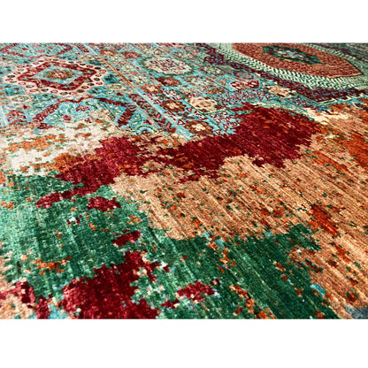 Mamluk Teppich, Türkis/Mehrfarbig, 237x173 cm - German Carpet Shop