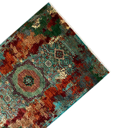 Mamluk Teppich, Türkis/Mehrfarbig, 237x173 cm - German Carpet Shop