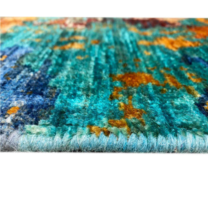 Mamluk Teppich, Türkis/Mehrfarbig, 159x103 cm - German Carpet Shop