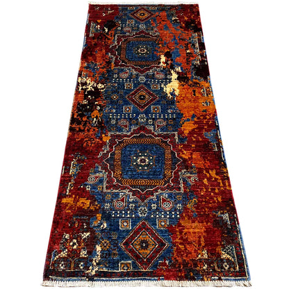 Mamluk Läuferteppich, Lebhafte Töne, 197x82 cm - German Carpet Shop