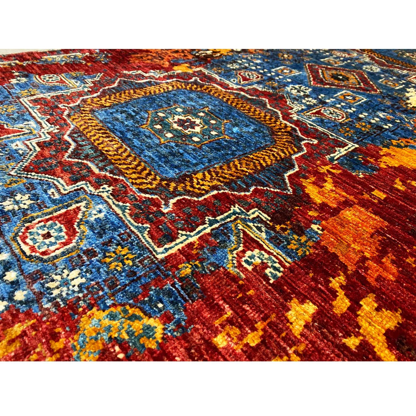 Mamluk Läuferteppich, Lebhafte Töne, 197x82 cm - German Carpet Shop