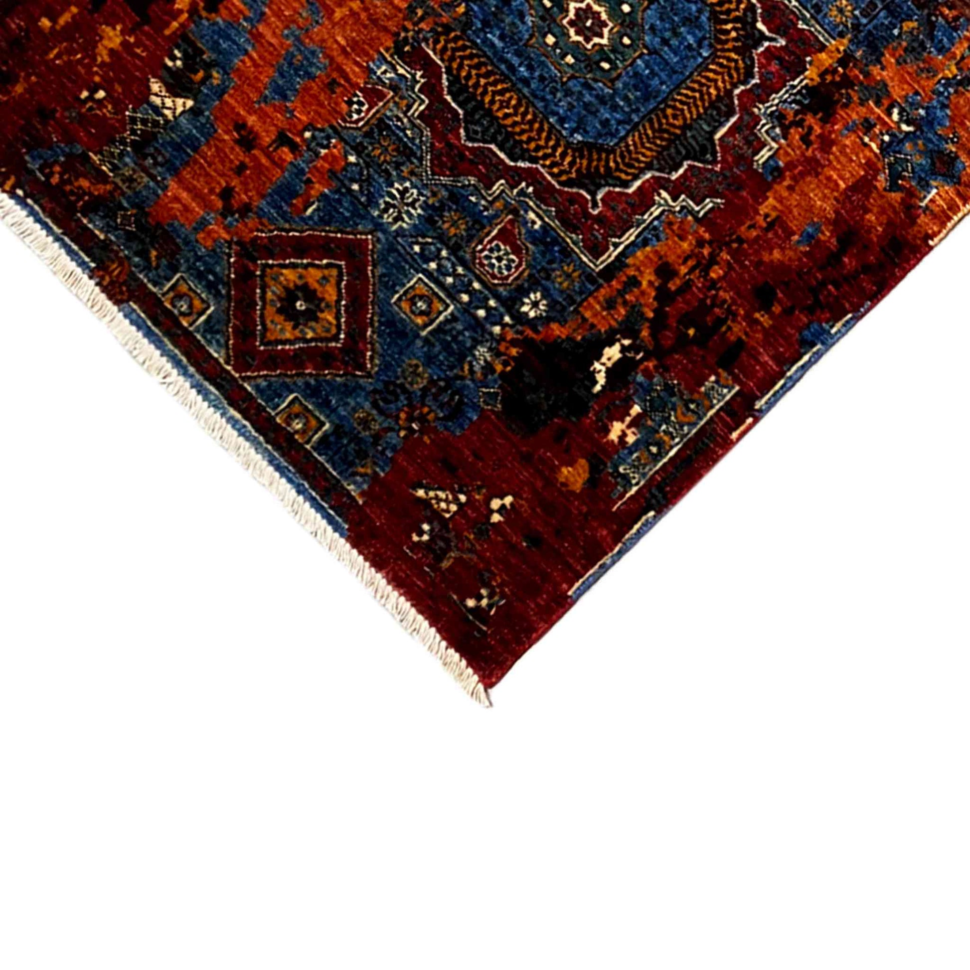Mamluk Läuferteppich, Lebhafte Töne, 197x82 cm - German Carpet Shop