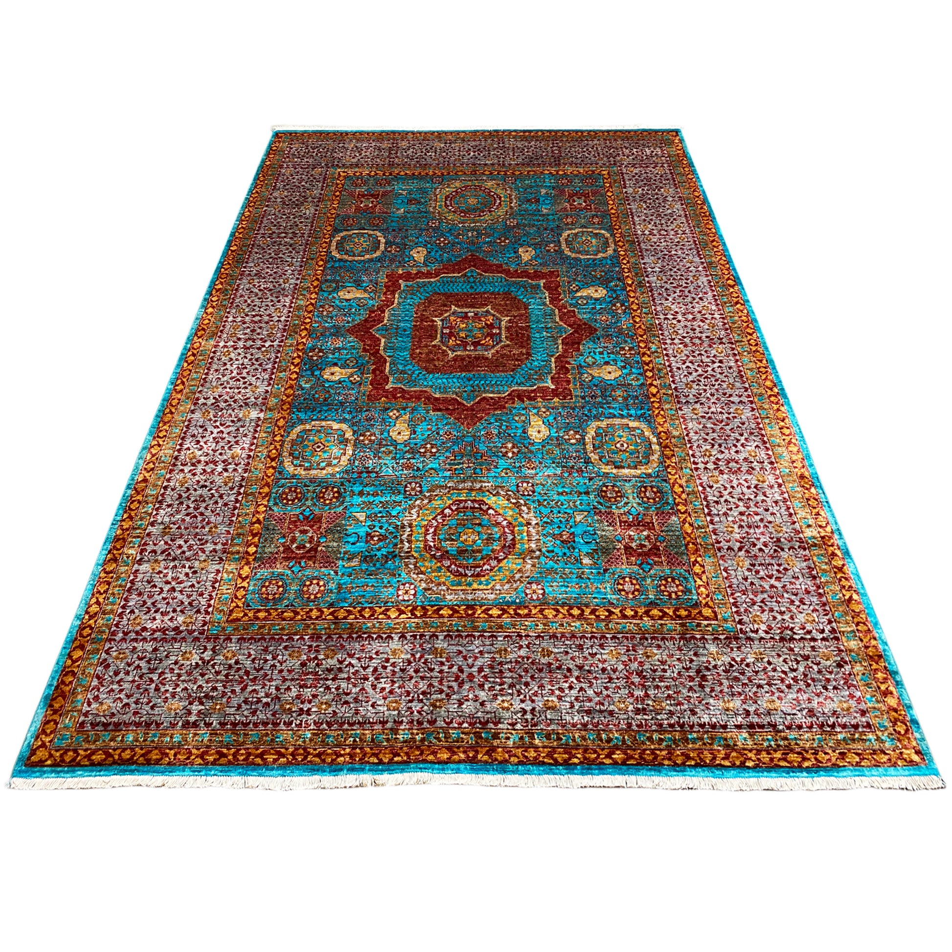 Handgeknüpfter Mamluk Teppich 306x209 cm - German Carpet Shop
