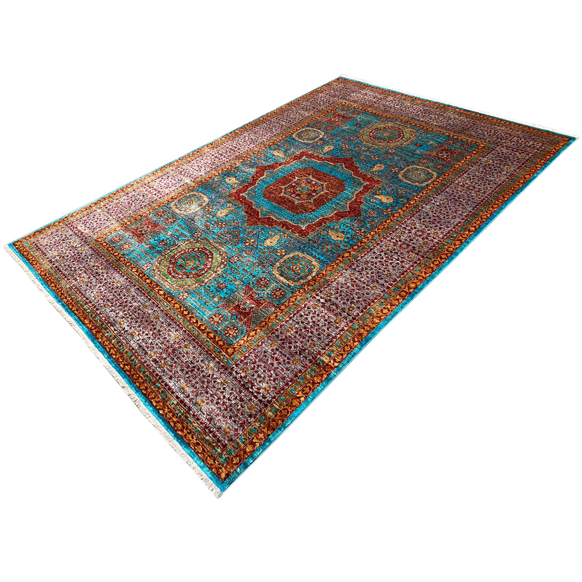 Handgeknüpfter Mamluk Teppich 306x209 cm - German Carpet Shop