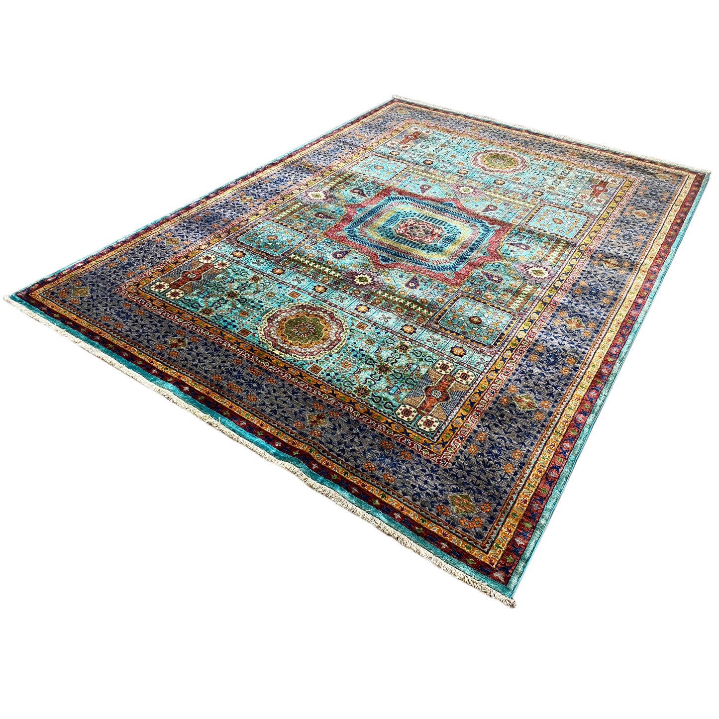 Handgeknüpfter Mamluk Teppich 303x221 cm - German Carpet Shop
