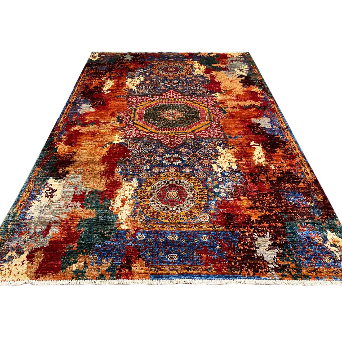 Handgeknüpfter Mamluk Teppich 301x204 cm - German Carpet Shop