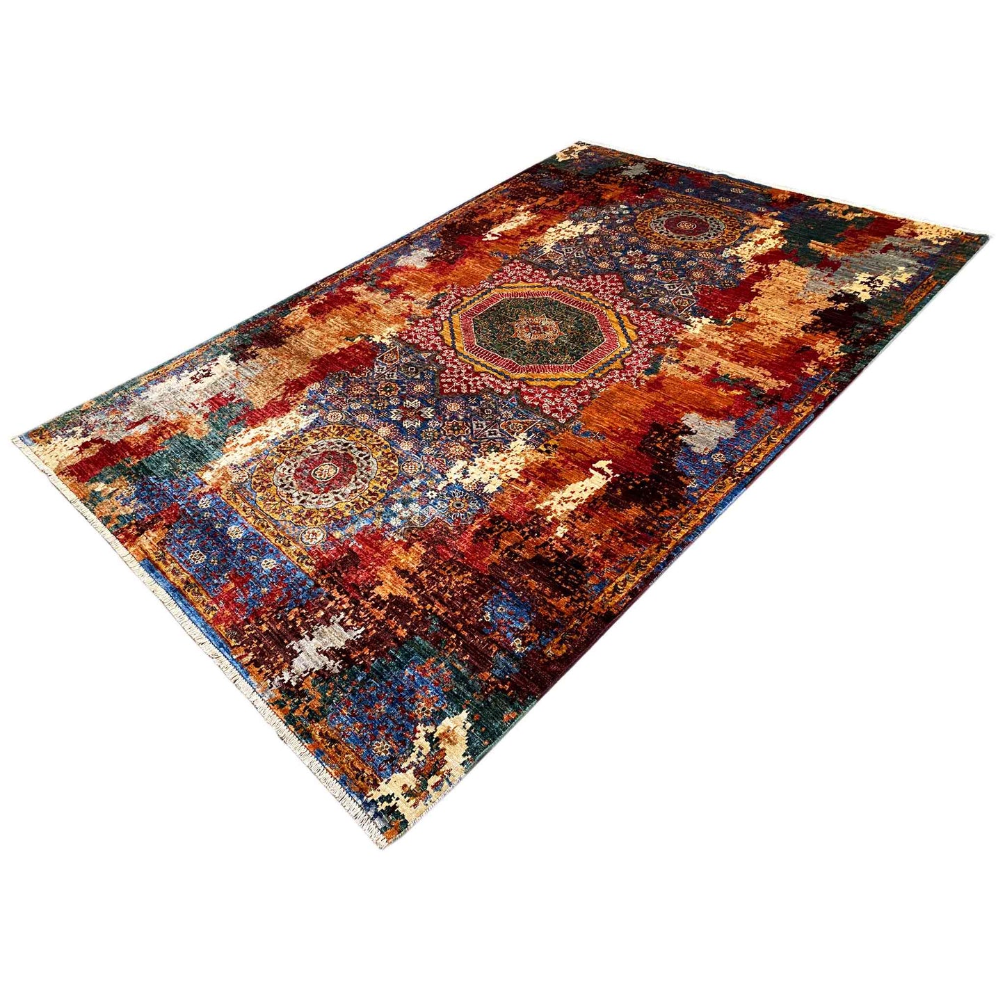 Handgeknüpfter Mamluk Teppich 301x204 cm - German Carpet Shop