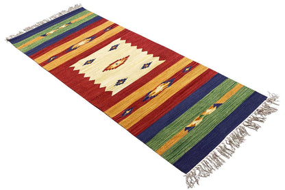 Moderner Kelim Teppich - Samak (80x200 cm) - German Carpet Shop