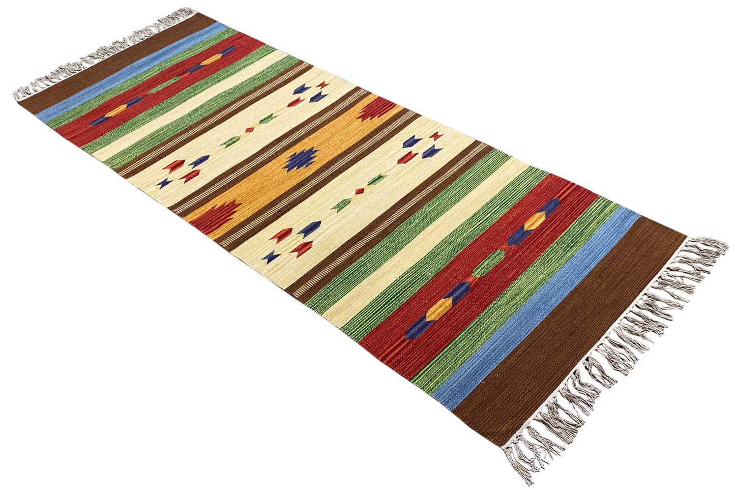 Moderner Kelim Teppich - Samak (80x200 cm) - German Carpet Shop