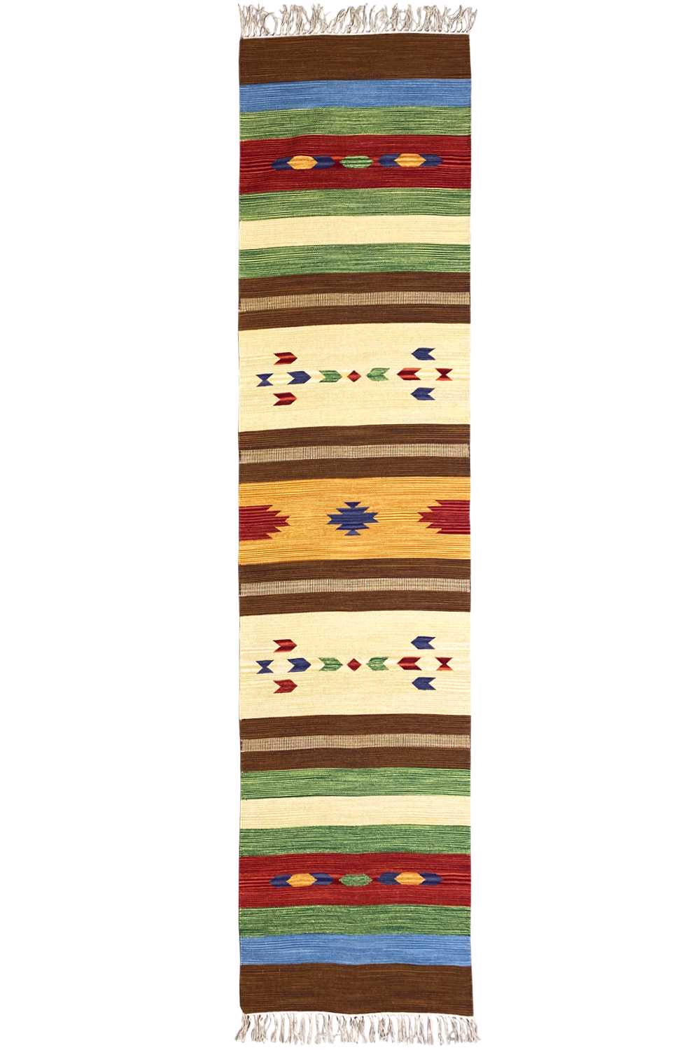 Moderner Kelim Läufer Teppich - Samak (80x300 cm) - German Carpet Shop