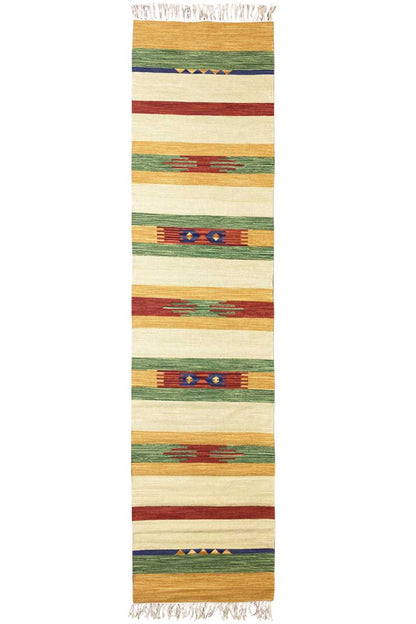 Moderner Kelim Läufer Teppich - Samak (80x300 cm) - German Carpet Shop