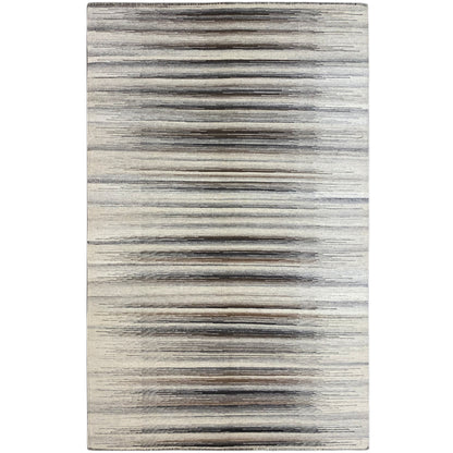 Grauer Kelim Dhurrie Streifen 230x160 cm - German Carpet Shop