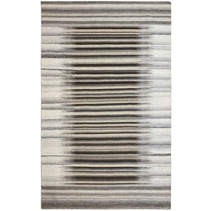 Moderner Grauer Kelim Dhurrie - 160x230 cm - German Carpet Shop