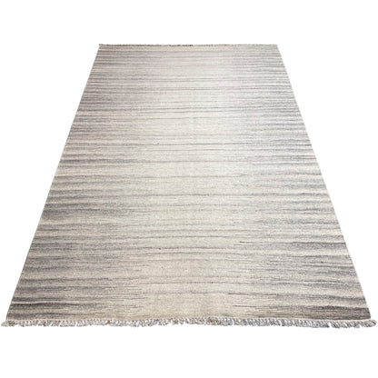 Beiger Kelim Dhurrie Streifen 230x160 cm - German Carpet Shop
